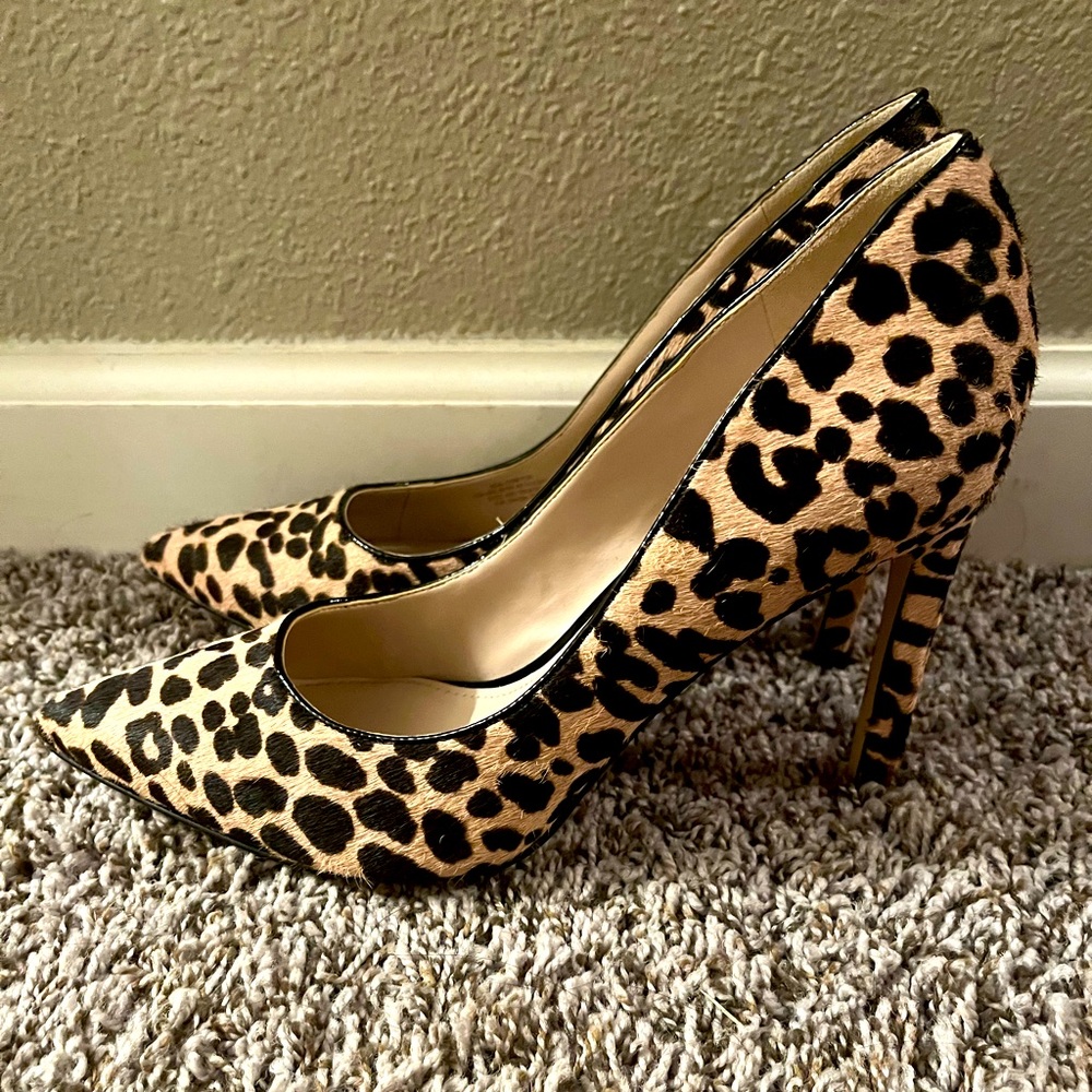 Nine West cheetah heels size 9.5